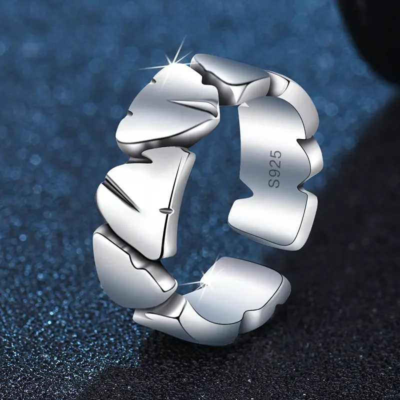 Sansheng Stone Ring Fashionable Distinctive Trendyforever