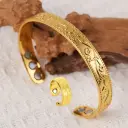 Energy Magnet Bracelet And Ring Set Retro Style Jewelry For Couples Men And Women view 19