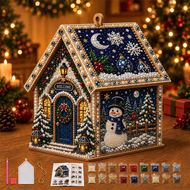 3D Handmade Diamond Painting House Craft
