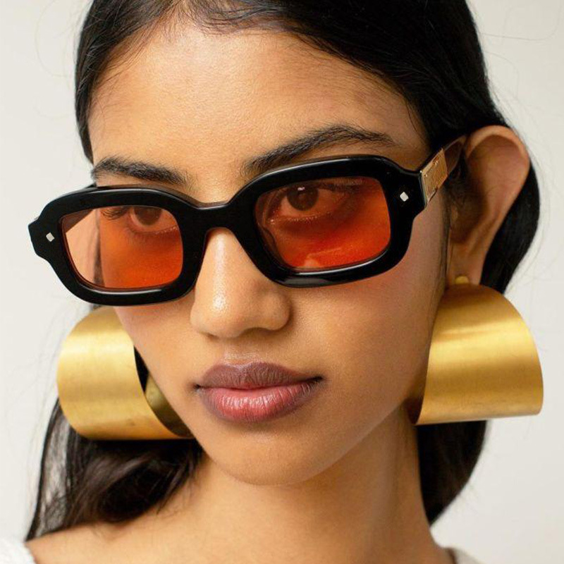 Retro High-grade Narrow Frame Square Sunglasses Women - Image 8