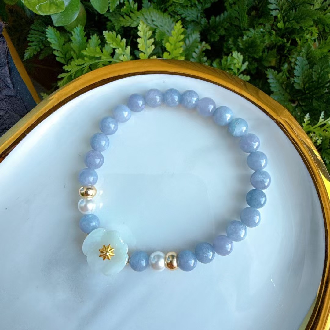 Natural Crystal Beaded Bracelet, picture 3 of 11