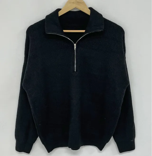 Student Zipper Long Sleeve Sweater Coat Black - Shop at LoveMi
