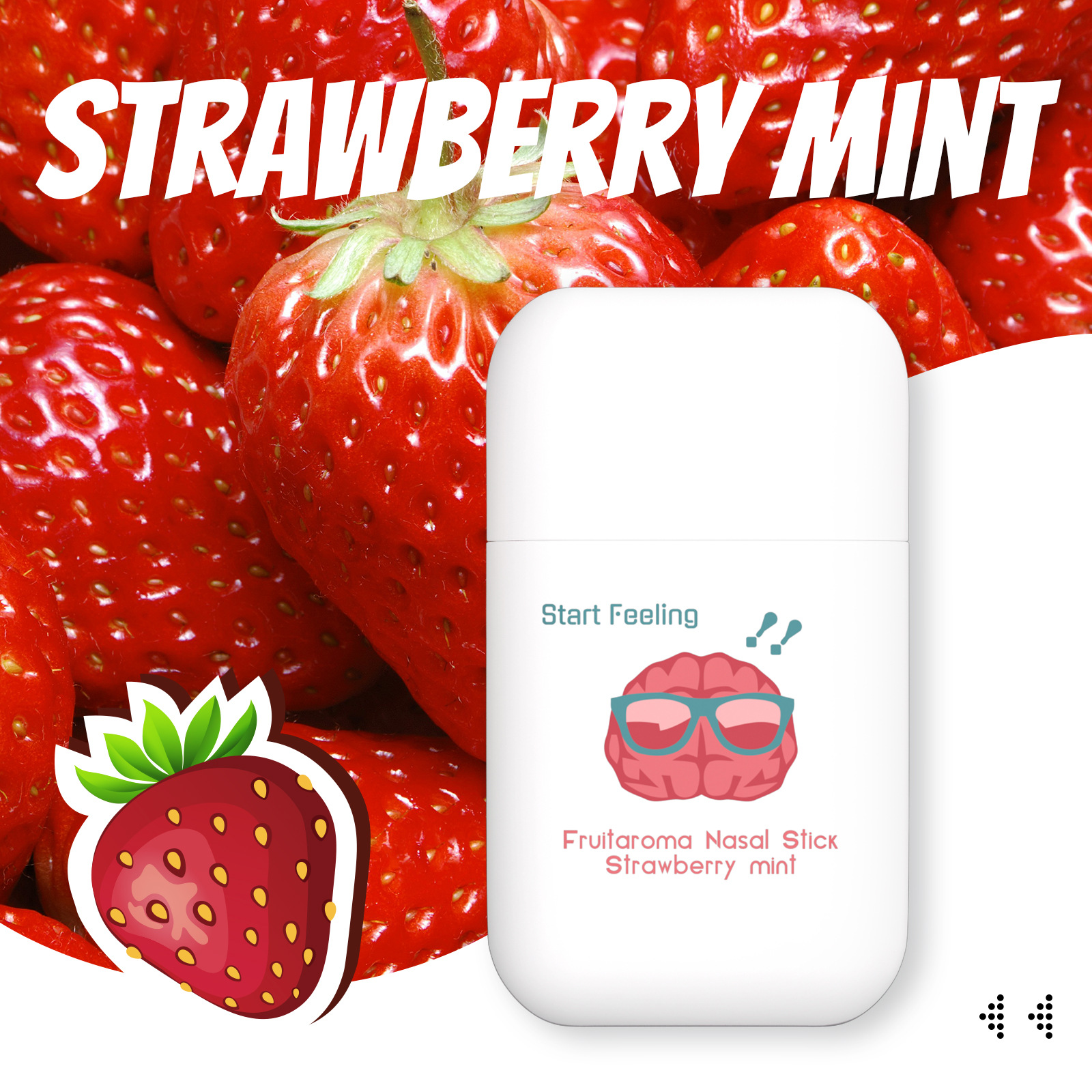Refreshing Nose Drain Plunger Driving Sleepy Fruit Flavor