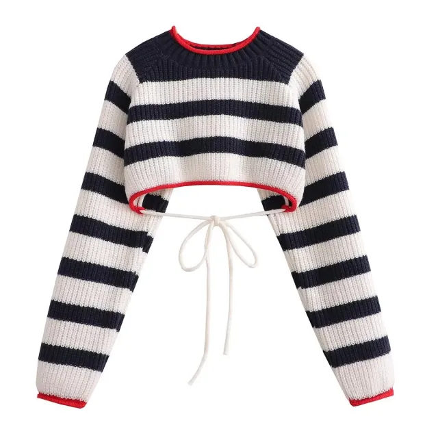 Lace up Sweater Sweater For Women - Shop at LoveMi