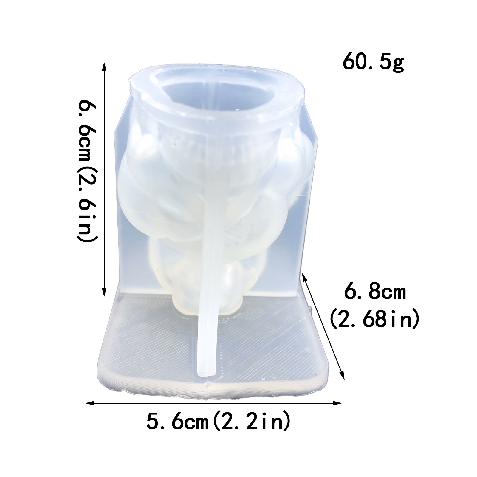Snake skull candle mould ornaments (a9017)