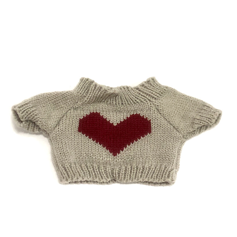 Gray With Heart Sweater