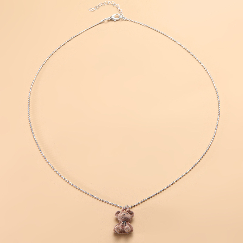 Ins Milk Cool Bear Net Red Simple Hip Hop Personality Teddy Bear Sweater Chain