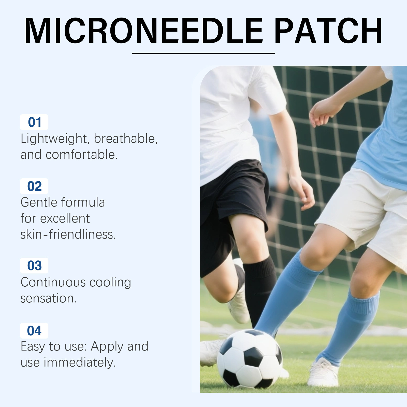 Gentle-formula Massage Leg Care Patches