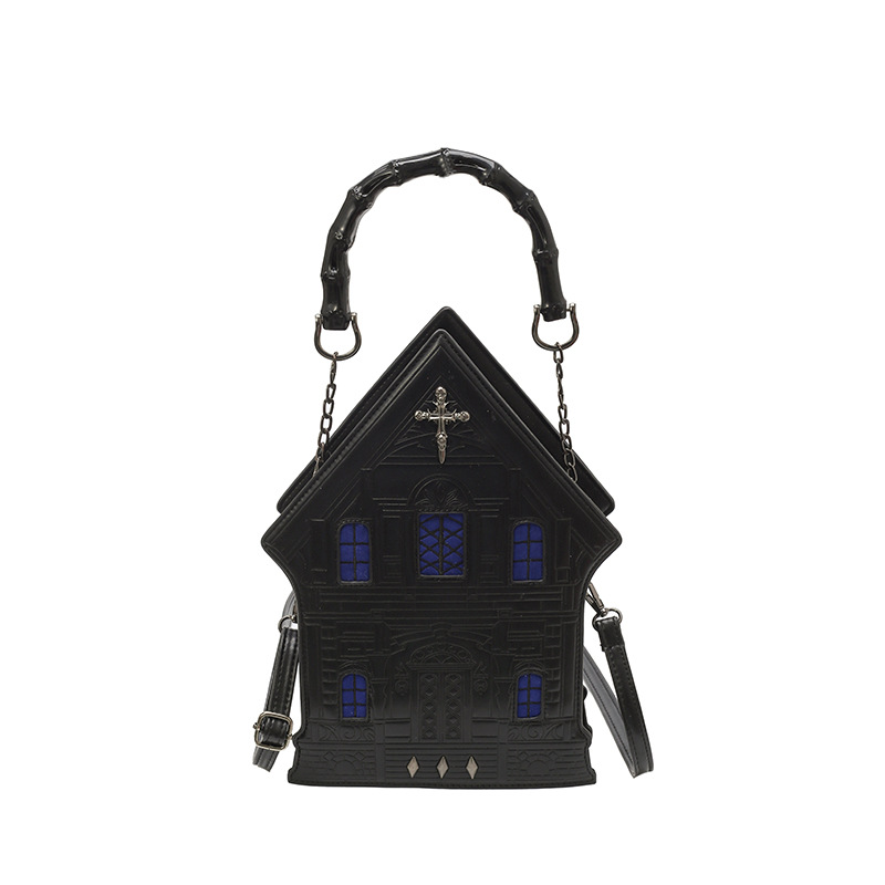 PU House-Shaped Crossbody Bag