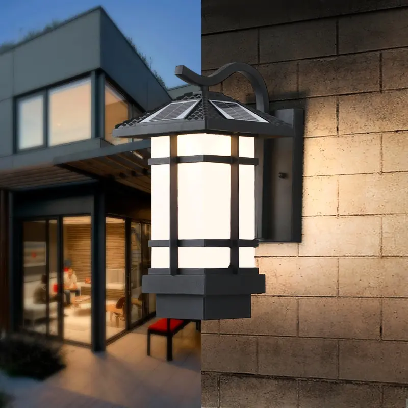 Pinye Solar Wall Lamp Outdoor Waterproof Garden
