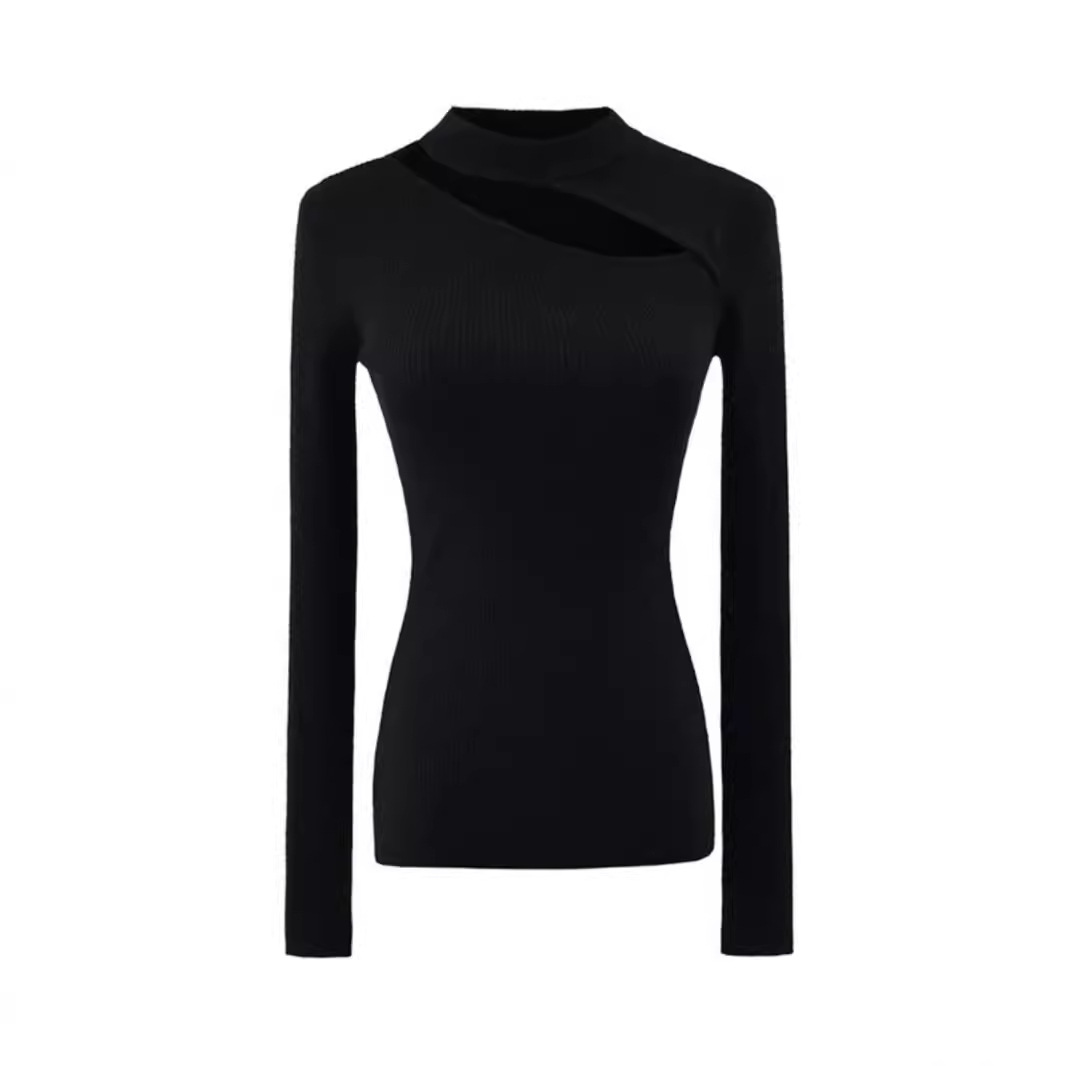 Sweater Middle Collar Halter Top