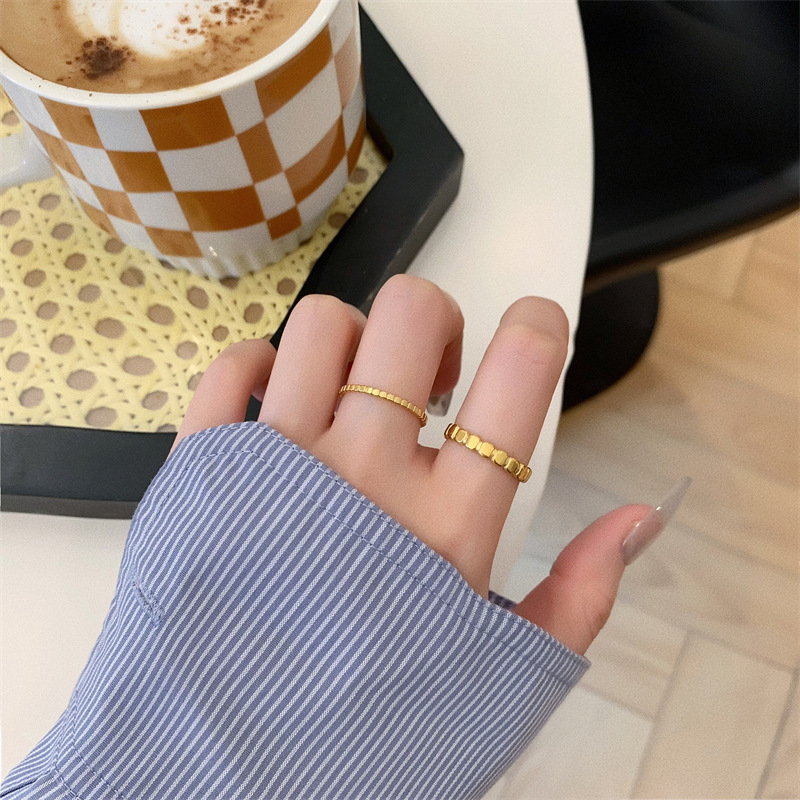 Titanium Steel Stacked Ring Fashionable Index Finger Ring Female