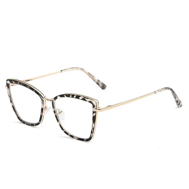 Cat Eye Photochromic Anti Blue Ray Plain Glasses Fashion Tofu Pudding Box - Shop at LoveMi