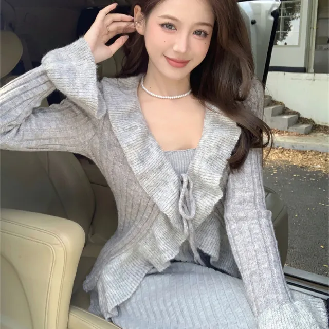 Women's Autumn And Winter Gentle Bell Sleeve Knitted Cardigan Cardigan - Shop at LoveMi