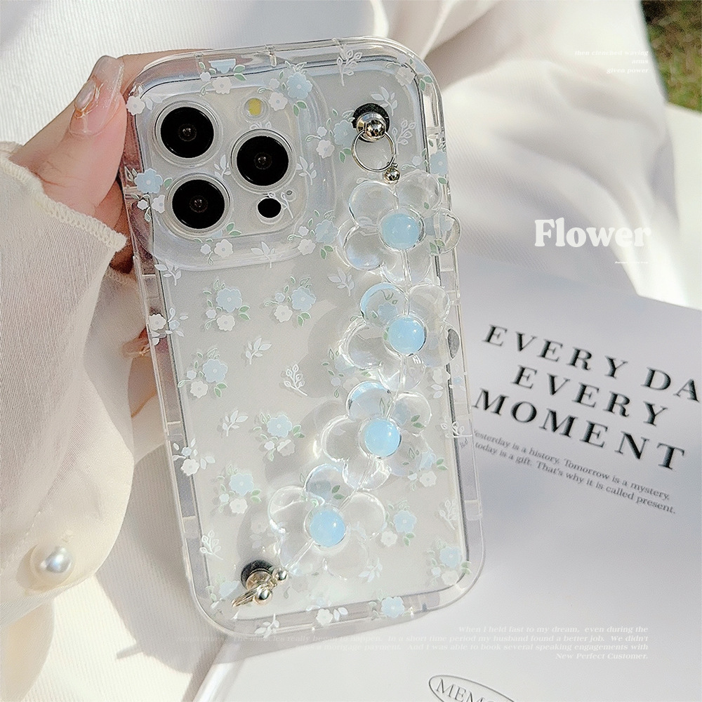 Fresh And Summery Blue Floral Phone Case