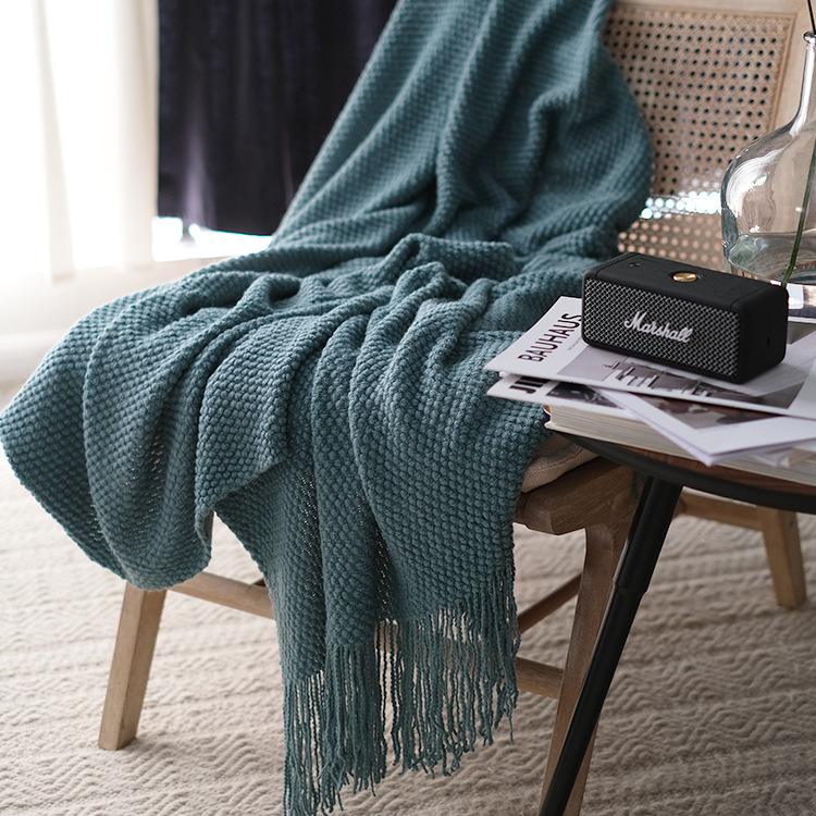Thick Knitted Casual Sofa Blanket