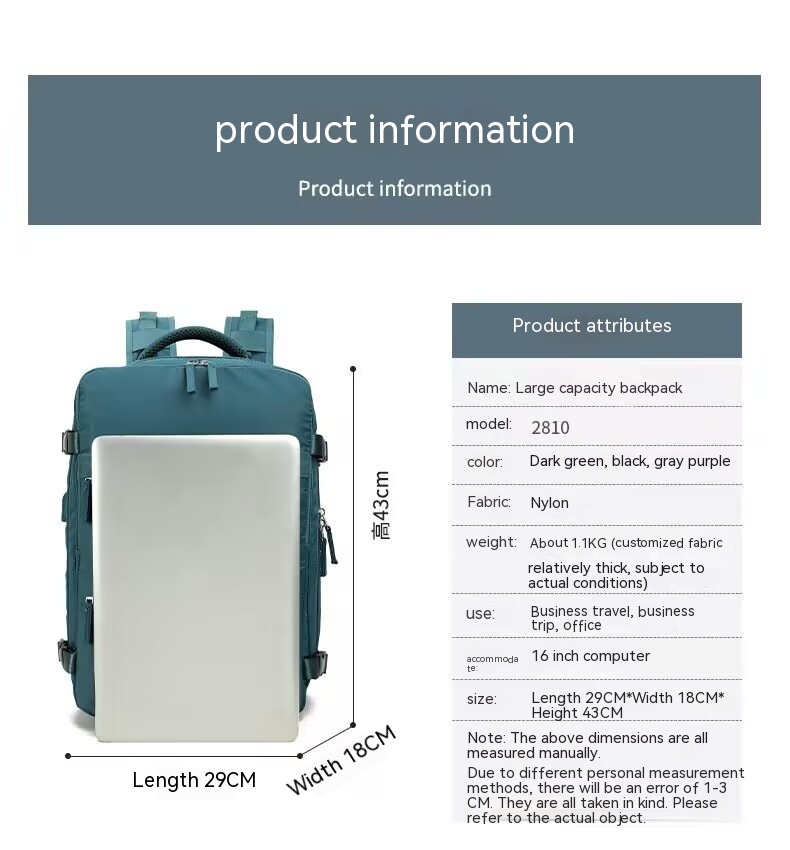 Нейлоновый дорожный водонепроницаемый рюкзак большой емкости с отделением для сухого и влажного воздуха, легкая многофункциональная сумка