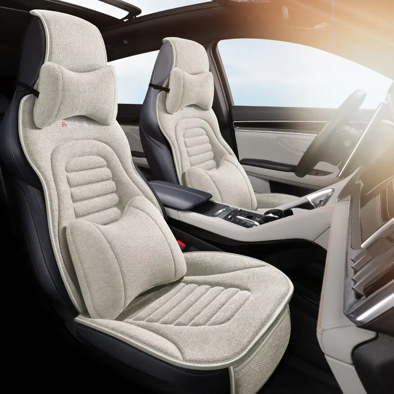 Linen Saddle Cushion Five-seat Universal Half-pack Car Cushion