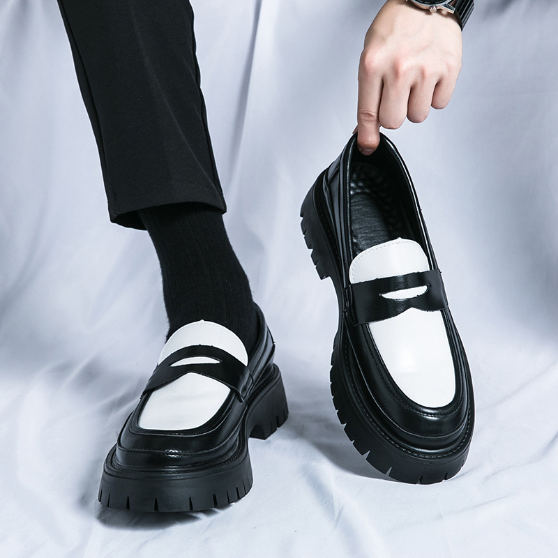 Seasonal Trendy British-style Thick-soled Height-increasing Shoes For Men