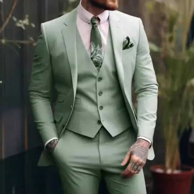 Plus-sized Plus Size Slim Fit Suit Three-piece