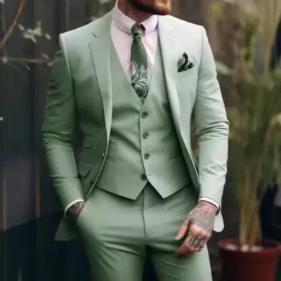 Plus-sized Plus Size Slim Fit Suit Three-piece Suit