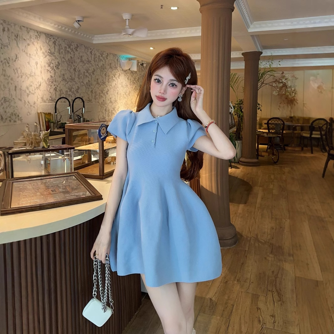 Design Waist Slimming Puffy A- Line Skirt