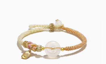 Couple Bracelet A Pair Couple Bracelet White Agate Carrying Strap Woven Commemorative Gift Gift For Boyfriend Or Girlfriend Bracelet