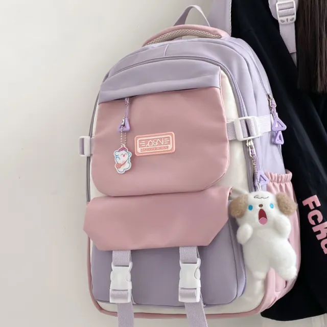 High School Student Versatile Mori Schoolbag Female Purple - Shop at LoveMi