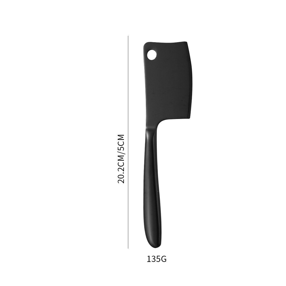 Cheese Square Knife Black