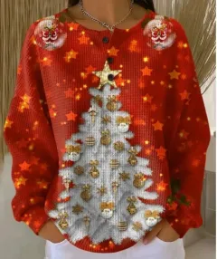 Womens Retro Casual Laid-back Sweatshirt - B32Lak6Qnjtce8P-M - View 1