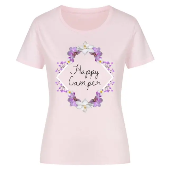 European And American Digital Printing Casual Round Neck Short Sleeves Pink - Shop at LoveMi