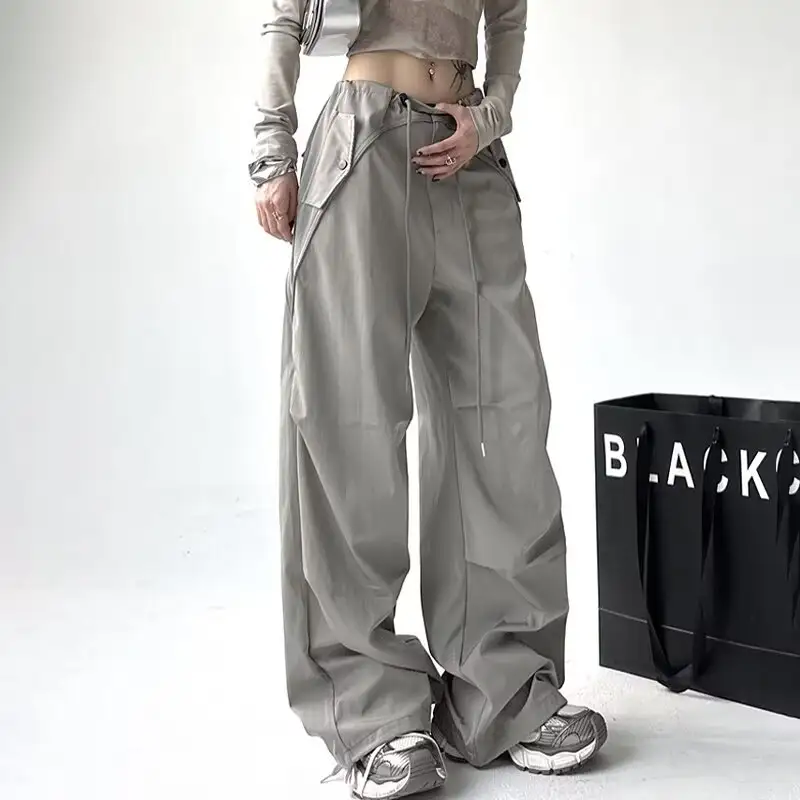 Loose Casual Women's Versatile Thin Draping Wide-leg Draggle-tail Trousers