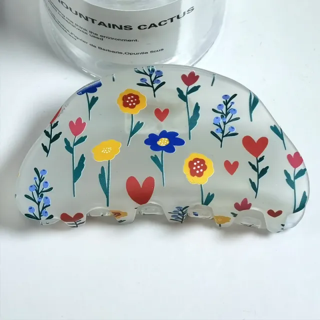 Frosted Hair Clip Flower Fashion A8323 - Shop at LoveMi