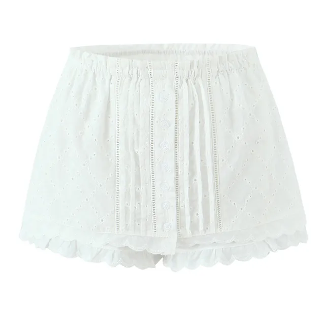 Cotton Embroidered Sleeveless Top Skirt Culottes Skirt - Shop at LoveMi