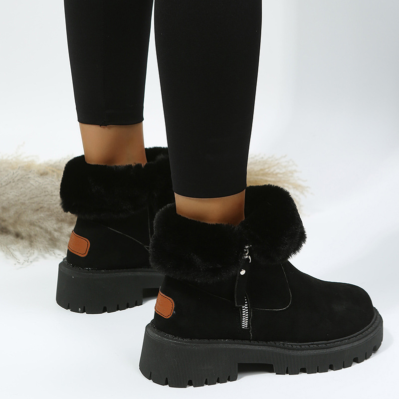 Title 5, Botas de nieve para mujer invierno nuevo cortas...