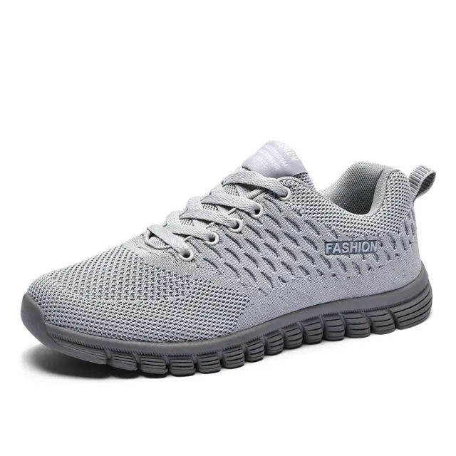 Hollow Comfort Cloth Shoes Soft Bottom Walking Shoes Gray - Shop at LoveMi