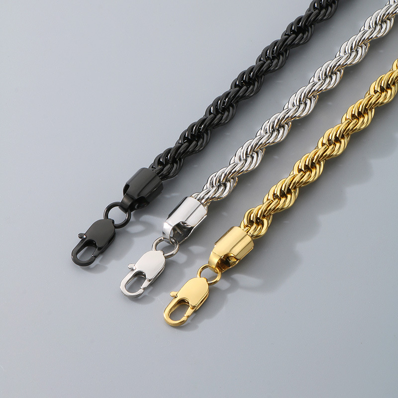 Hip-hop Trendy Braided Chain Couple Bracelet Accessory