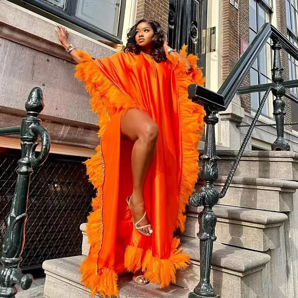 African Women's Loose Dress Luxury Fully Surrounded