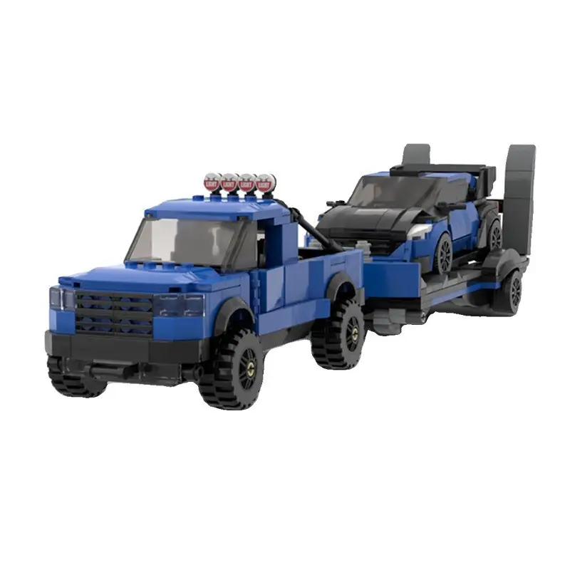 Building Blocks Compatible With Trailer Assembly 8 Grids