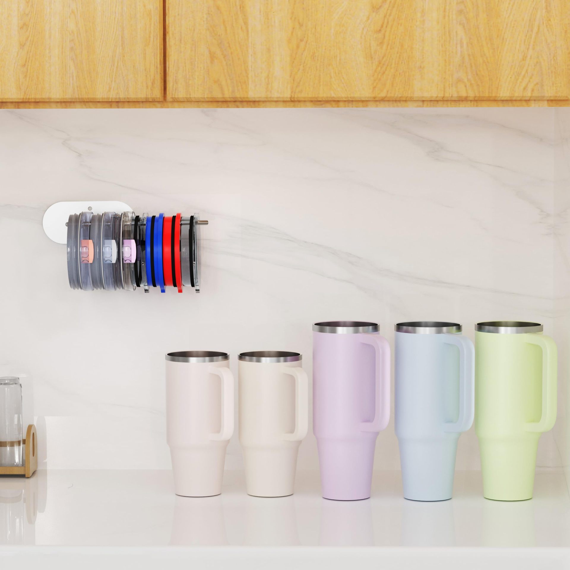 Title 6, Stainless Steel Toilet Paper Holder Cup Lid Sto...