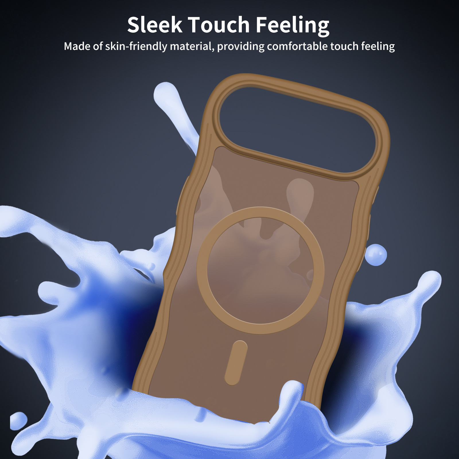Wave Lines Skin Feeling Two-in-one Magnetic Suction Phone Case - Image 5