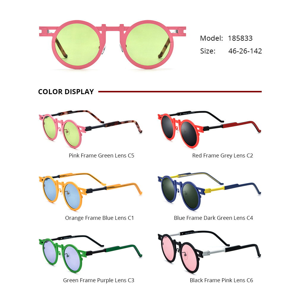 Color-blocked Sunglasses For Men And Women - Image 4