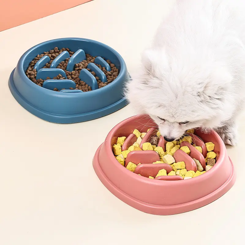 Dog Bowl Cat Slow Feeder Anti-choking