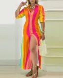 Striped Print-M