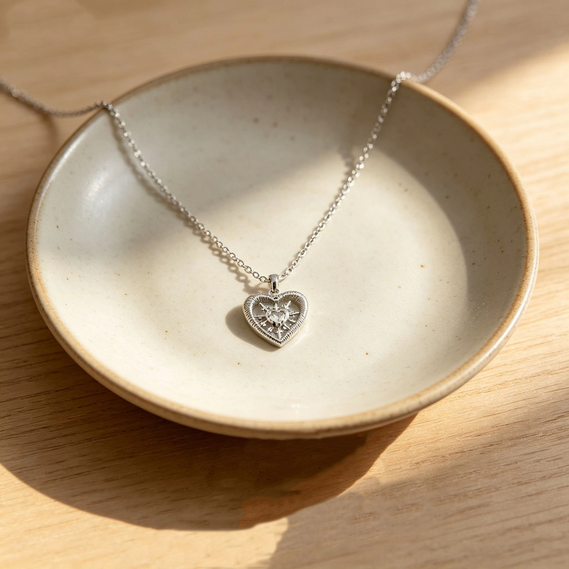 Niche Designer Inspired Hollowed Out Heart Necklace
