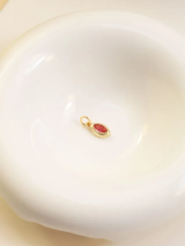 European And American Color Birthstone Pendant July - Shop at LoveMi