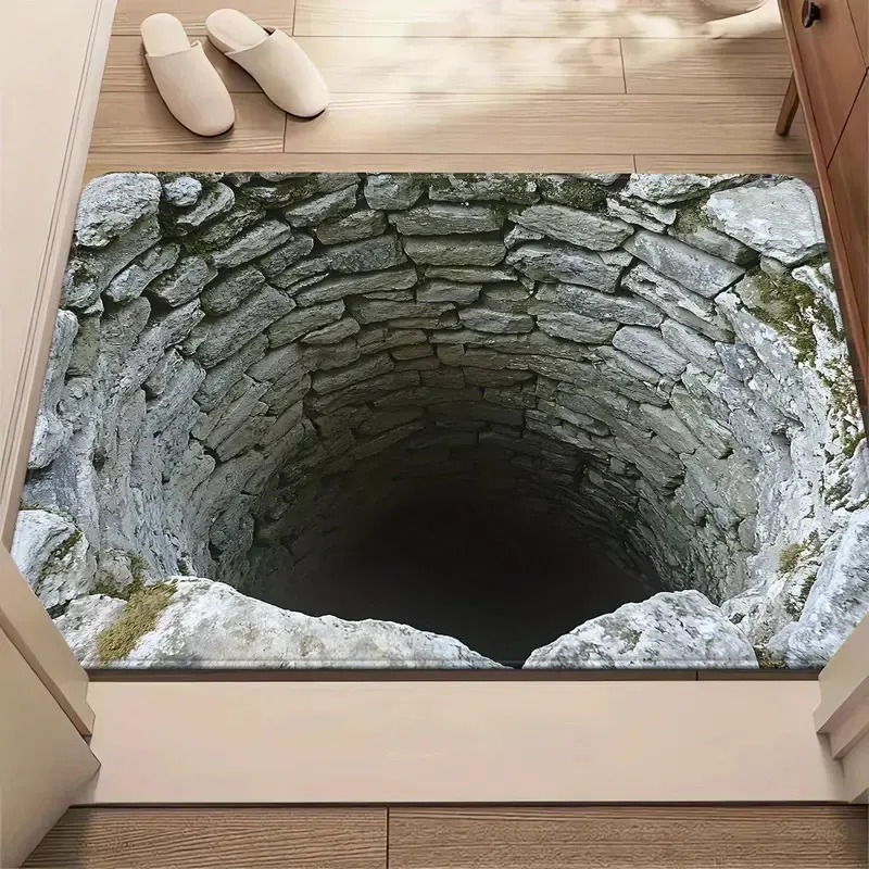 Visual 3D Effect Home Ground Mat Bathroom Non-slip Absorbent