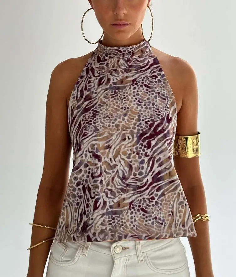 Fashion Special Women's Clothing Halter Elegant Top - Picture 7-M