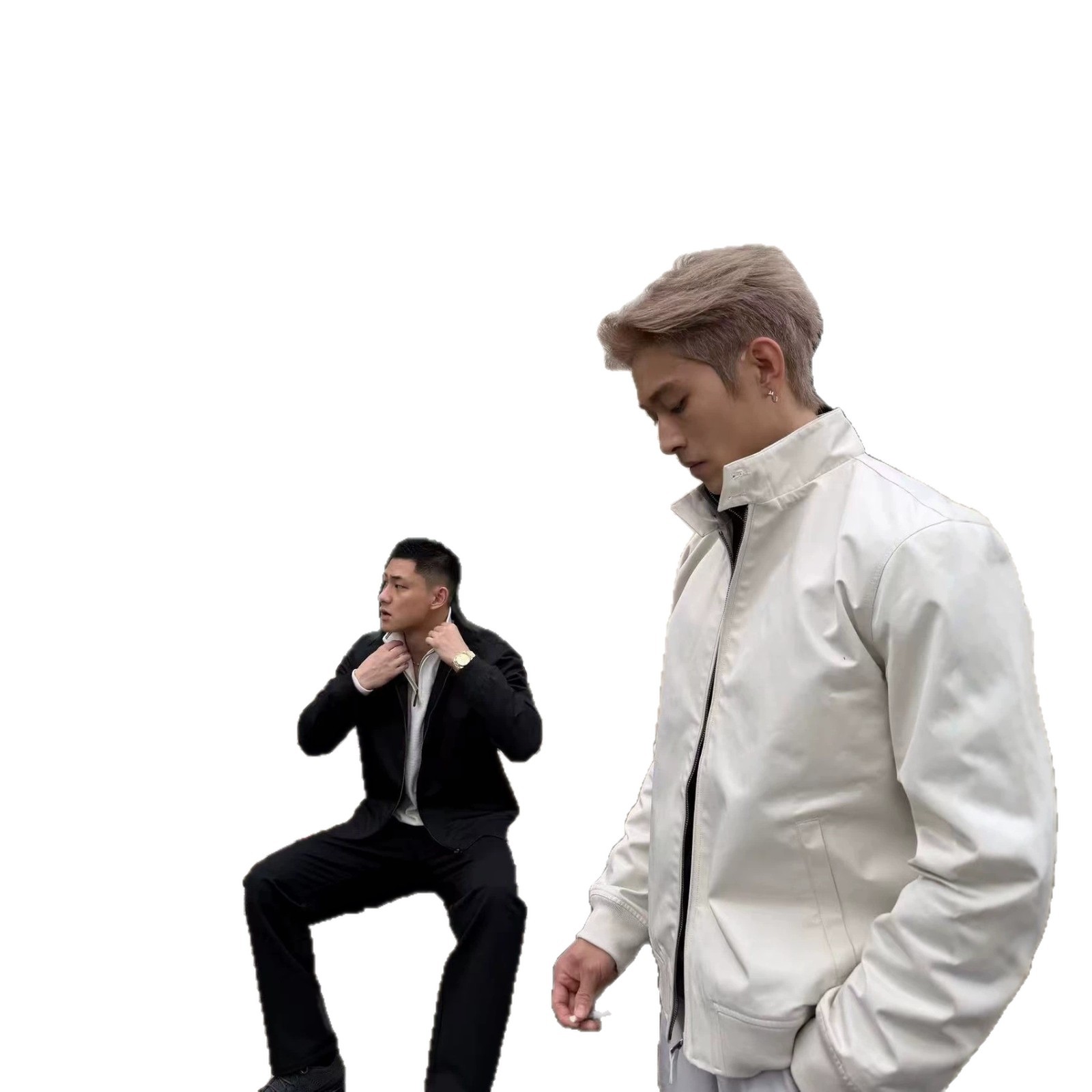Mens Windproof Stand Neck Long Sleeve Jacket For Spring And Autumn thumbnail 6
