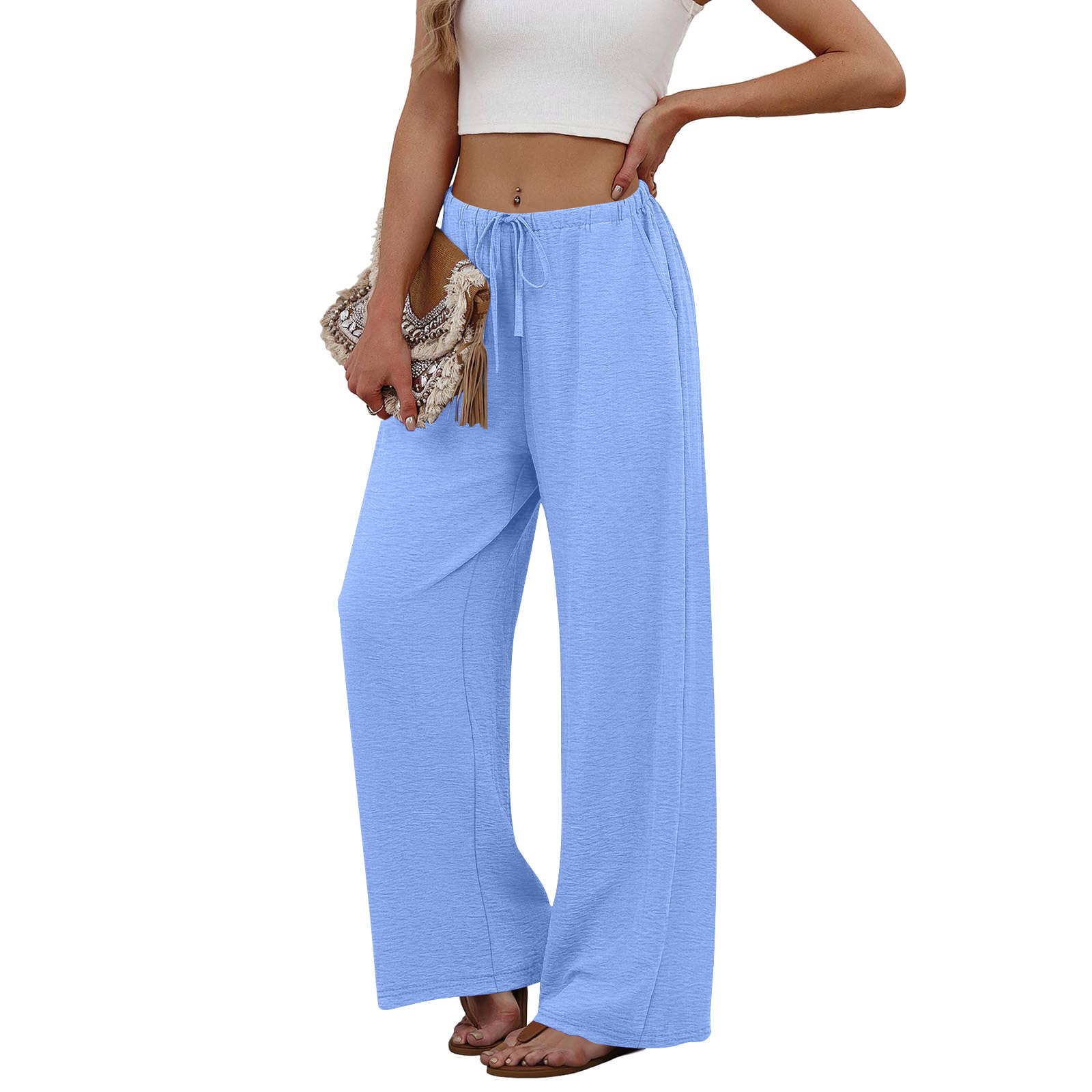 Size chart for DayWide™ Drawstring Wide-Leg Pants (CM)